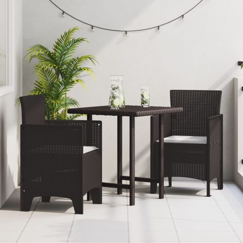 Kerti Szék 2-es Szett Barna Rattan Standard Tartós