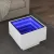 fehér szerelt fa kisasztal LED-del 40 x 40 x 30 cm