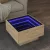 sonoma tölgy szerelt fa dohányzóasztal LED-del 50 x 50 x 30 cm