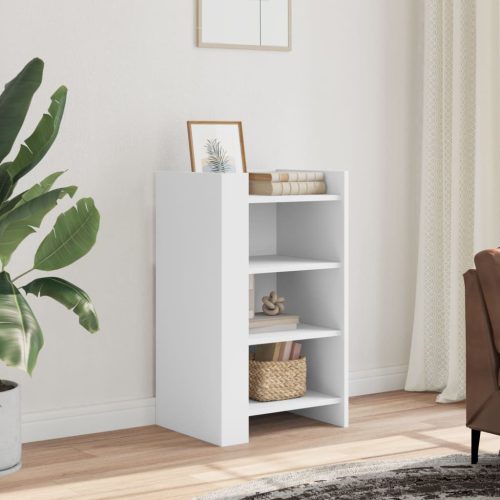 fehér szerelt fa tálalószekrény 45 x 35 x 75 cm