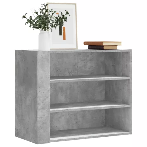betonszürke szerelt fa faliszekrény 75 x 35 x 60 cm