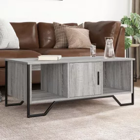   vidaXL szürke sonoma színű szerelt fa dohányzóasztal 100 x 51 x 40 cm