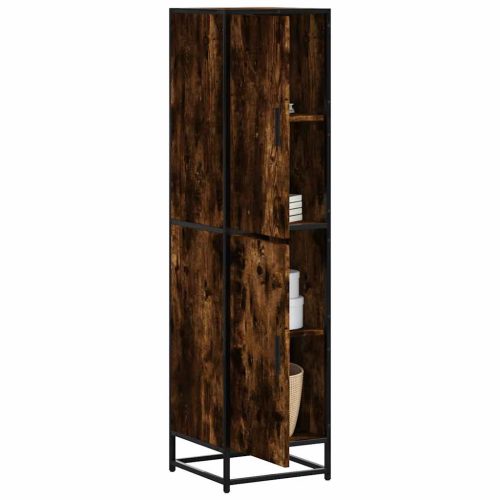 Highboard sonoma tölgy 35,5x35x139 cm gépelt fa és fém