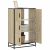 Highboard sonoma tölgy 68x35x106,5 cm gépelt fa és fém