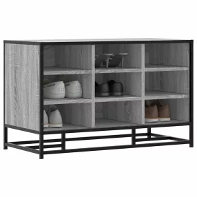 cipőpad szürke Sonoma 84x40x53,5 cm Gépi fa és fém
