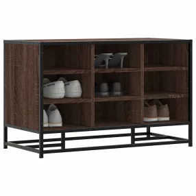 cipőpad barna tölgy 84x40x53,5 cm Gépi fa és fém