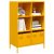 mustársárga acél tálalószekrény 68 x 39 x 103,5 cm