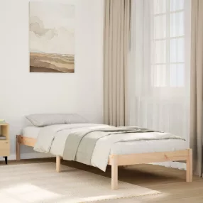   tömör fenyőfa extra hosszú ágykeret matrac nélkül 80 x 210 cm