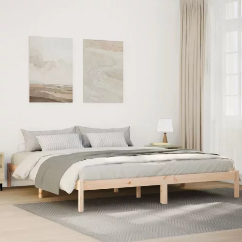 tömör fenyőfa extra hosszú ágykeret matrac nélkül 180 x 210 cm