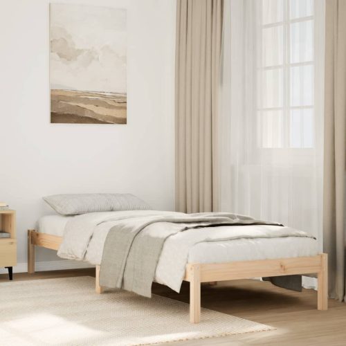 tömör fenyőfa extra hosszú ágykeret matrac nélkül 100 x 220 cm