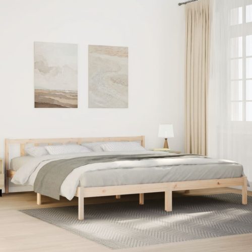 tömör fenyőfa extra hosszú ágykeret matrac nélkül 180 x 220 cm