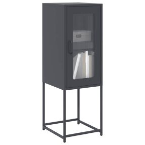   antracit hidegen hengerelt acél tálalószekrény 36x39x107 cm