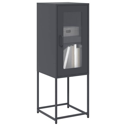 antracit hidegen hengerelt acél tálalószekrény 36x39x107 cm