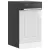 mosogatógép panel Kalmar magasfényű fehér 45x1,5x67 cm
