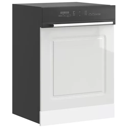 mosogatógép panel Kalmar magasfényű fehér 60x1,5x67 cm gépi fa