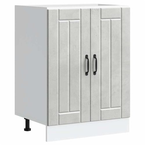 mosdóaljzatos szekrény Lucca betonszürke szerelt fa