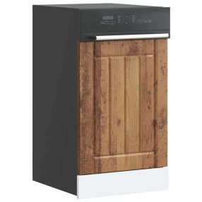   mosogatógép panel Lucca régi fából színű fából készült műfa