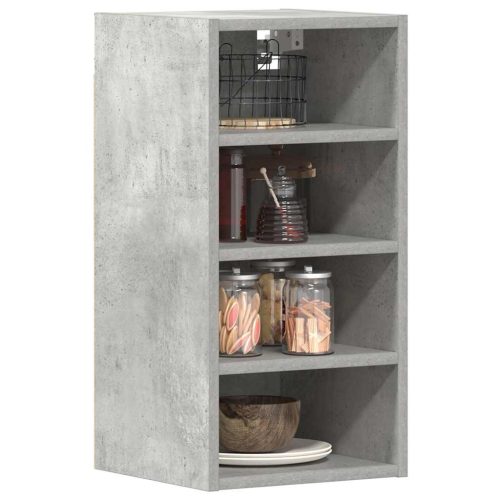 betonszürke szerelt fa függő szekrény 30x29,5x60 cm