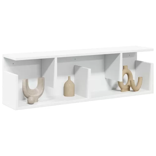 fehér szerelt fa faliszekrény 100 x 20 x 30 cm