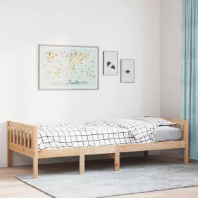   vidaXL tömör fenyőfa gyerekágy matrac nélkül 75 x 190 cm