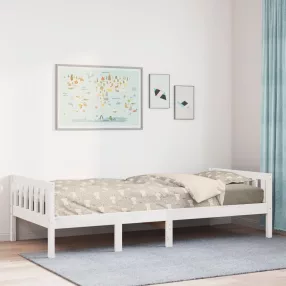   vidaXL fehér tömör fenyőfa gyerekágy matrac nélkül 75 x 190 cm
