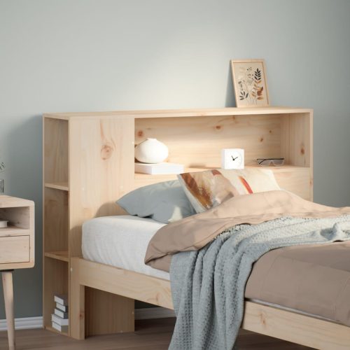 tömör fenyőfa fejtámla tárolóval 90 cm