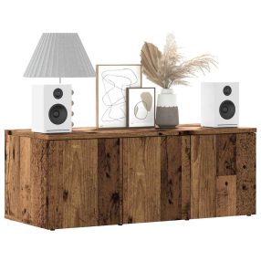 TV szekrény Régi fa 80x34x30 cm Gépelt fa