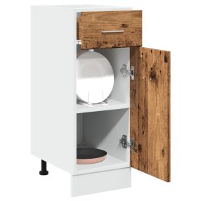   “Lyon” antik fa színű szerelt fa fiókos alsószekrény