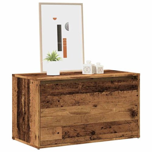 előszobapad 80x40x45 cm Régi fából készült fűrészáru