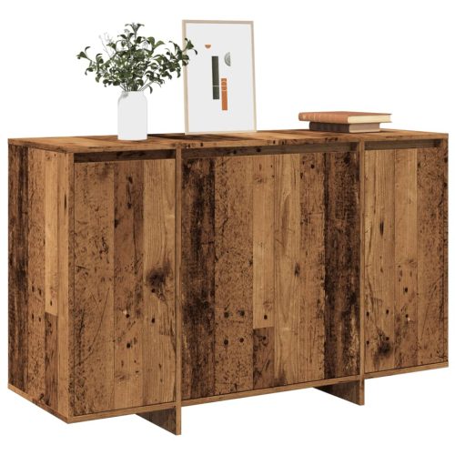 antik fa színű szerelt fa tálalószekrény 120x41x75 cm