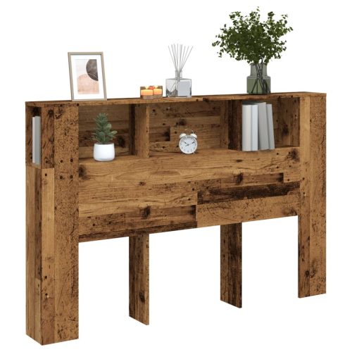 antik fa színű szerelt fa áthidalószekrény 160x18,5x103,5 cm
