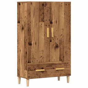 Highboard régi fa 70x31x115 cm gépesített fa