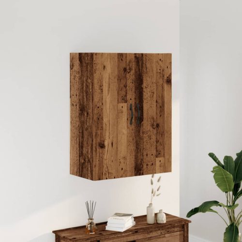 antik fa színű szerelt fa fali szekrény 69,5 x 34 x 90 cm