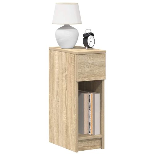 éjjeliszekrények fiókkal 2 db sonoma tölgy 20 x 36 x 60 cm