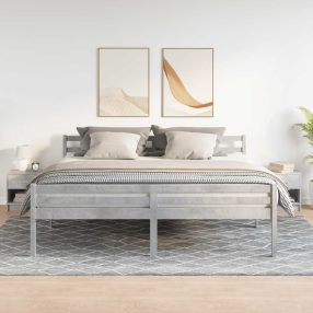 2 db betonszürke éjjeliszekrény fiókkal 39x28x41 cm