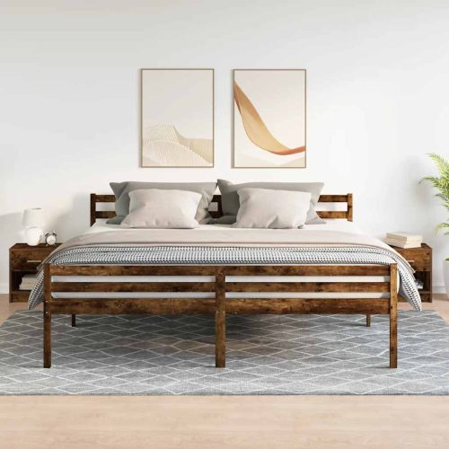 2 db füstös tölgy színű éjjeliszekrény fiókkal 39x28x41 cm