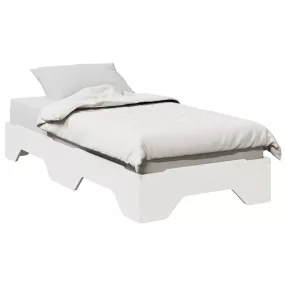   ágy matrac nélkül rakásolható fehér 90x190 cm tömör fa
