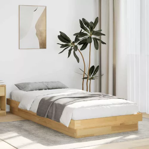 tömör tölgyfa ágykeret matrac nélkül 80x200 cm