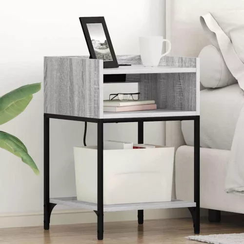 Éjjeli Szekrények 2 pcs Szürke sonoma 40 x 40 x 61 cm Faanyag