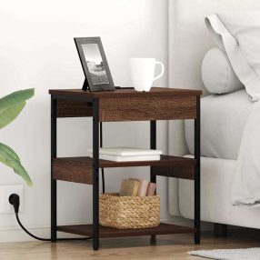 Éjjeliszekrény barna tölgy 41 x 31 x 51 cm Faanyag