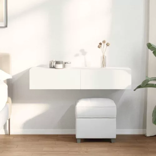 vidaXL Falipolc fiókokkal fehér 100x36x19 cm műszaki fa