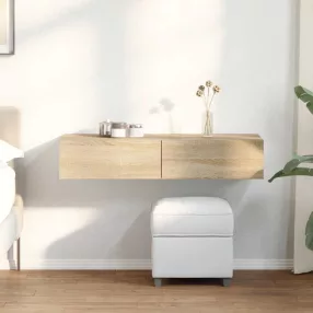   vidaXL Falipolc fiókokkal sonoma tölgy 100x36x19 cm műszaki fa