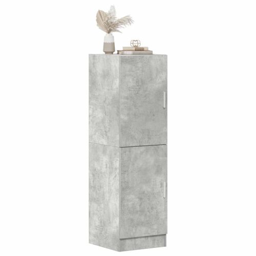 betonszürke szerelt fa konyhaszekrény 38 x 41,5 x 131,5 cm