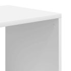 könyvszekrény fehér 66x31x112 cm szerelt fa