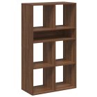 könyvszekrény barna tölgy 66x31x112 cm szerelt fa
