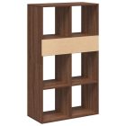 könyvszekrény barna tölgy 66x31x112 cm szerelt fa