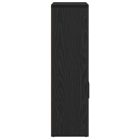 Könyvespolc fekete tölgy 60x24x85 cm Gépesített fa