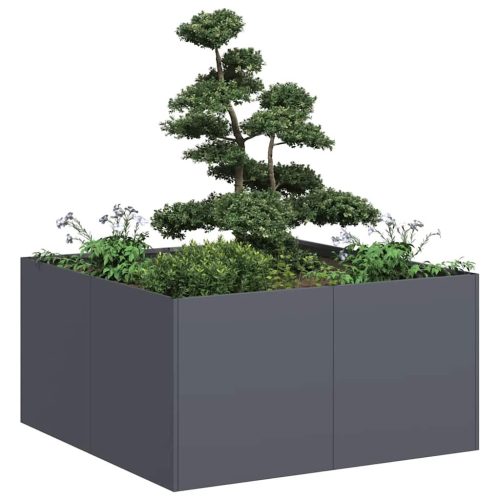 növénytartó antracitszürke 80x80x40 cm hidegen hengerelt acél