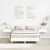 fehér szerelt fa ágykeret matrac nélkül 120 x 190 cm