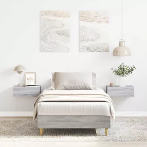   sonoma tölgyszínű szerelt fa ágykeret matrac nélkül 75 x 190 cm